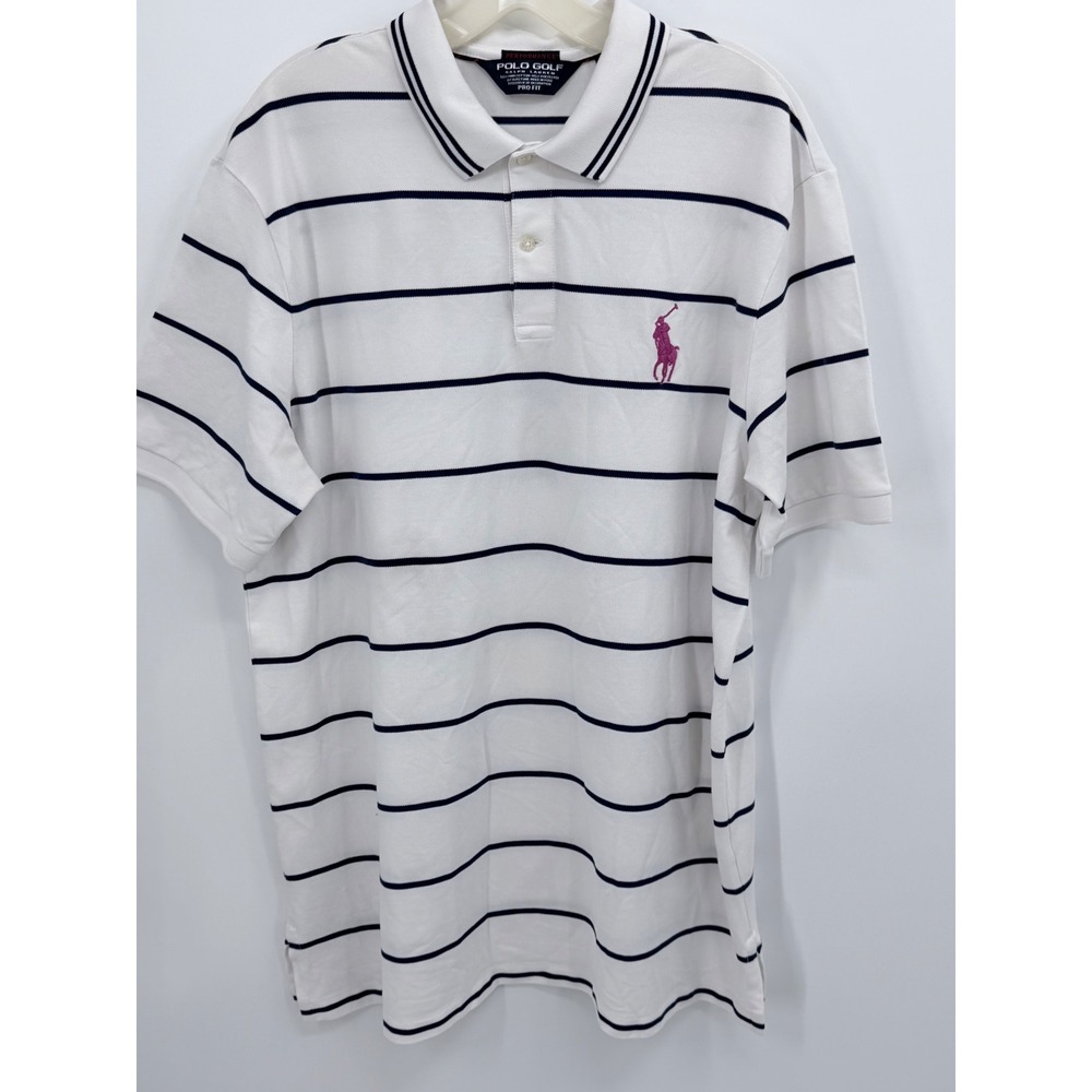 Polo Golf Ralph Lauren Polo Shirt Mens XL Striped Pro Fit Pima Cotton
Large Logo - Picture 2 of 10